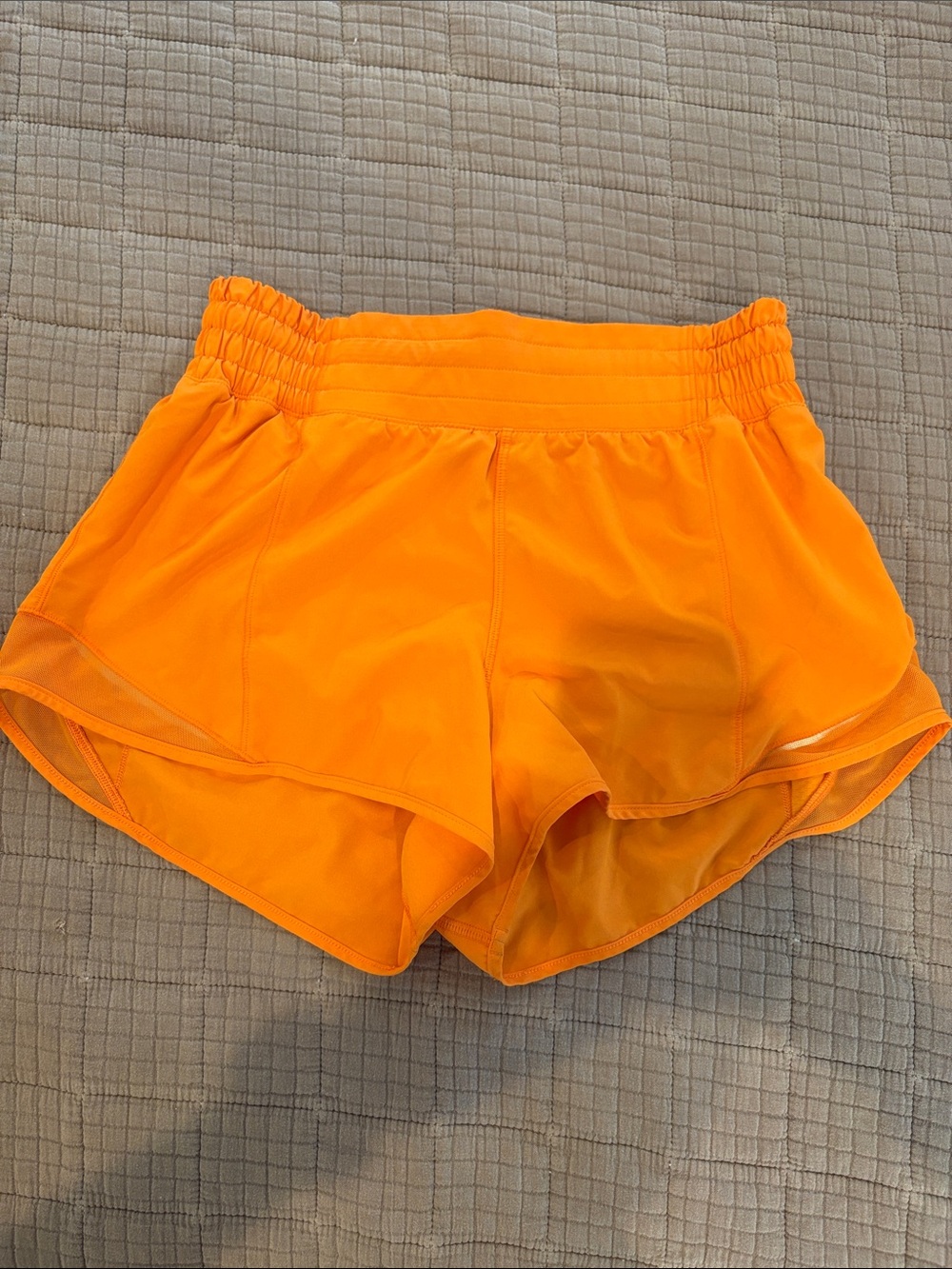 Lululemon high waisted Active Running Shorts - Bright Orange